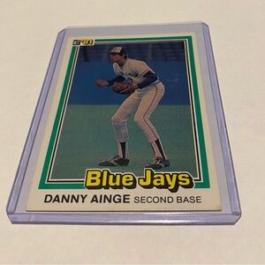 Danny Ainge RC Rookie 1981 Donruss Baseball Card #569 Toronto Blue Jays vintage